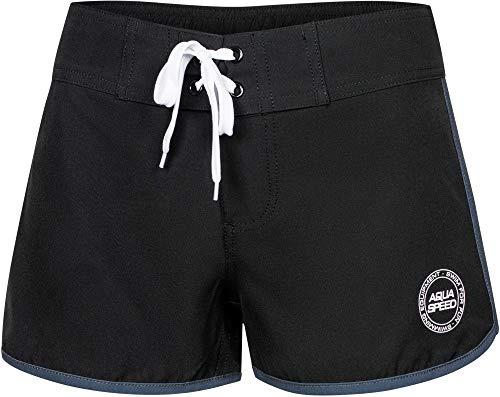 Aqua Speed Damen Badehose Schwimmhose Badeshorts | Sportshorts Schwarz Gr. Viki