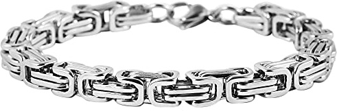 Raptor Unisex-Armband Stärke 4 mm Edelstahl Königsarmband 19 bis 22 cm RA50128 (22)