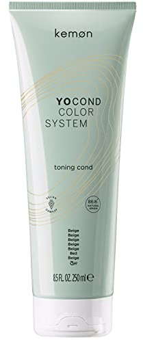 Kemon - Yo Cond Beige, reflektierendes Conditioner natürlichen Ursprungs, mit Joghurt-Extrakt und pflegenden und biologischen Pflanzen, 250 ml