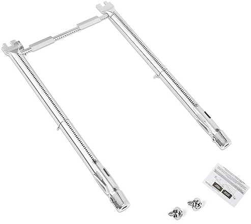GFTIME 69785 Barbecue in acciaio inox per Weber Spirit E210 S210 E220 S220 (con bottoni anteriori), bruciatore in acciaio inox di ricambio per barbecue a gas Spirit II serie 200