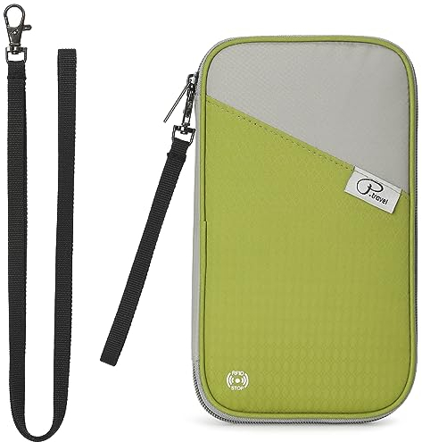 Lychii Portafogli da Viaggio, Custodia Porta Passaporti Famiglia con Protezione RFID, Impermeabile Portafoglio Documenti & Organizer per 4 Passaporti, Carta di Credito, Biglietti Aerei, Denaro