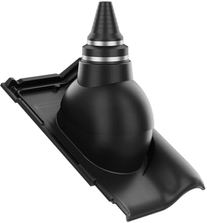 Antenadurchführung KRONO-PLAST dichter Tondachziegel Roben Monza Dachziegel (Schwarz)