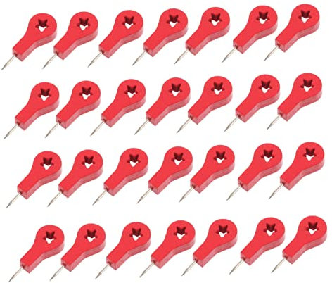 Gogogmee 50 Stücke Holz Push-pin Reißzwecken Push-Tacks für Karte Foto Decor Befestigung