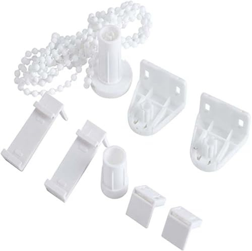 SULIUDAJI Rollo Halterung Fenster, 17mm Ohne Bohren, Klemmfix, Weiß, Kunststoff, Werkzeugfrei, Fensterrollo