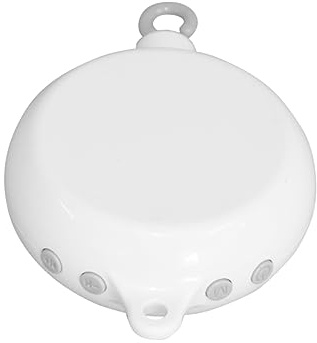 UPKOCH Boîte à Musique pour Bébé 35 Mélodies Blanche, Accessoire Lit Bébé Électronique, Mobile Musical pour -né, Éveil Sensoriel, sans Piles, Sommeil Apaisant