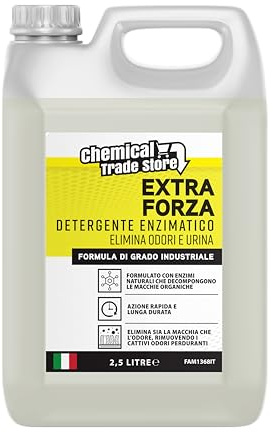 Eliminador Profesional de Olores y Orina 2.5L – Limpiador Enzimático para Perros y Gatos – Elimina Manchas y Malos Olores en Alfombras, Moquetas, Sofás, Tapicerías, Camas para Mascotas y Suelos Duros