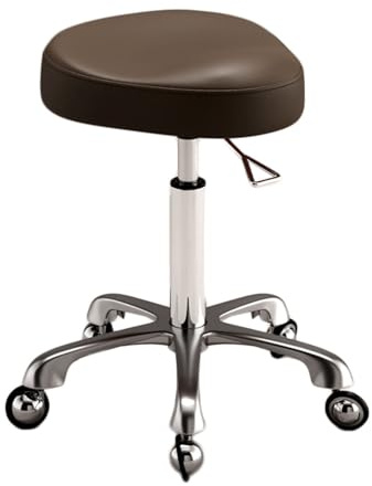 Chaise Selle,Tabouret Selle avec roulettes Universelles,Tabouret Roulant Ergonomique Relevable,Peut Supporter 165 LB,Hauteur Réglable for Salon,Maison,Studio(Color 3)