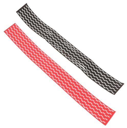 Mikinona Protector de Raqueta de Tenis de Mesa Cinta Adhesiva de Esponja 10 Piezas 5 Rojas 5 Negras para Bordes Accesorio Resistente a Impactos para Pala de Pong Deportivo