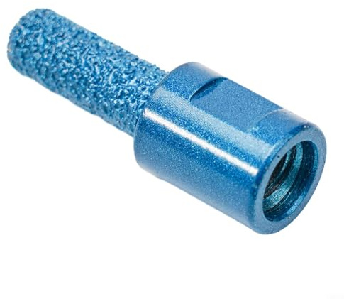 Fresa soldada al vacío con rosca M10 para porcelana para baldosas de cerámica, mármol, granito, piedra, perforación y molienda, 1 unidad (10 mm)