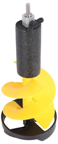 Luocute Eisbohrer, 8 Zoll Durchmesser, 20 Zoll Länge, Nylon-Eisbohrer mit Vielseitigem Adapter und Schwimmer, Zum Eisfischen Im Flachen Wasser