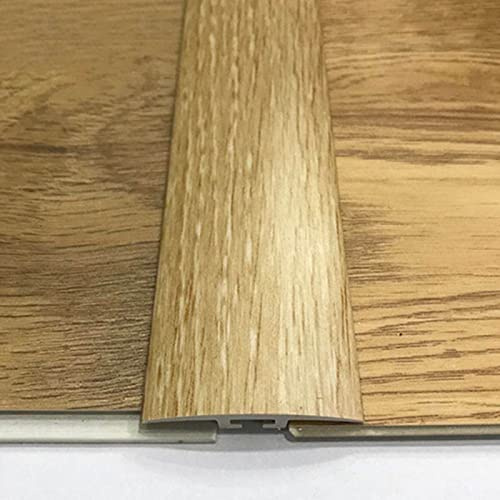 SdaryWare T-Profil-Übergangsleiste für Bodenbeläge, Türschwellenleiste als Ersatz für Türrahmen/PVC-Bodenbelagsübergänge in Holzoptik für Teppich zu Fliesen, selbstklebend,E 10pc-W 40mm - L 99cm/39in