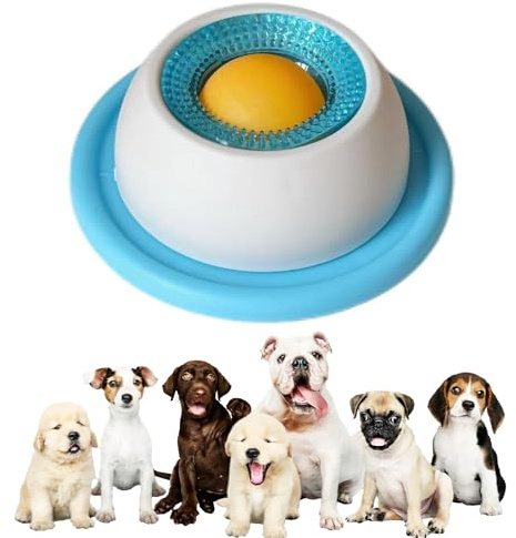 Dog Feeder Lick Bowl, Alfombra de Lamiendo para Perro y Gato, Cuenco Lick para Perro, Cuenco antiglotón antiderrame, Juguete Slow Alimentador Resistente para Perros/Gatos (Azul (para Perro))
