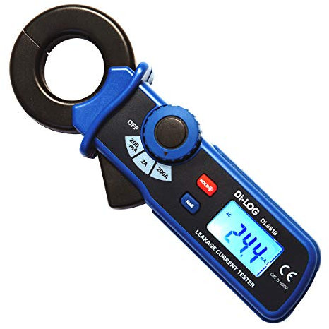 Di-Log Earth Leakage Current Clamp Meter AC Leakage Clampmeter with Large Backlit Display