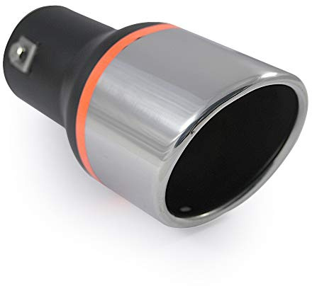 Universal Auspuffblende Endrohr Sport Schalldämpfer Edelstahl 55mm Chrom