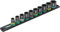 9607 Magnetic Rail B Impaktor 1, Socket Rail with 10 Impaktor Socket Wrenches - 05005451001