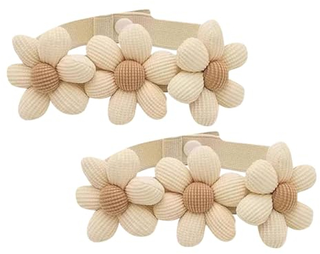 Zubehors Blumen-Raffhalter,Drape-Raffhalter | Elegante Drapierschnalle aus Stoff in Blumenform | 2 Stück dekorative, multifunktionale, Flexible Vorhangverschlüsse für Küche, Esszimmer, Außenbereich