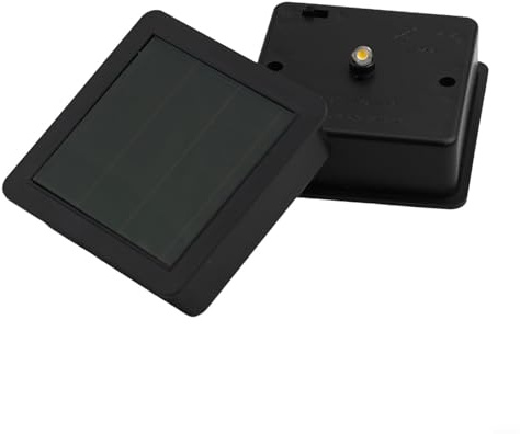 Juego de 2 luces solares de repuesto, batería de panel cuadrado con LED blanco cálido, placa superior de repuesto de luz solar para linternas de jardín al aire libre (4 piezas)