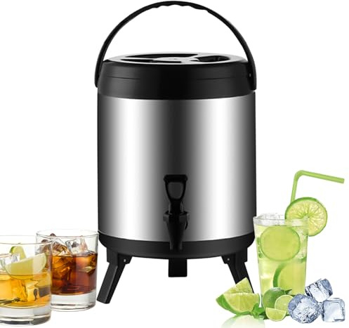 Distributeur de Boissons Froides, Fontaine Portable à Boissons Fraîches, Cruche à Boissons Fraîches Toute Saison pour Pique-nique Voyage Plage Camping Extérieur