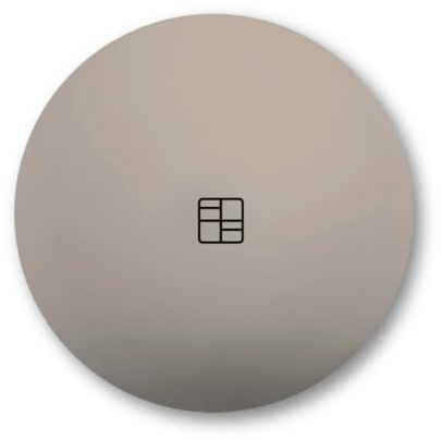 Female Fithouse Soft Sculpt Ball - Balle de Pilates - 22 à 25 cm - Avec finition mate et excellente adhérence - Pour les entraînements de base et à domicile (taupe)
