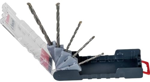 kwb PowerBox Steinbohrer-Satz – Bohrer-Set, 4-10 mm, 5-teilig, Hartmetall-bestückt