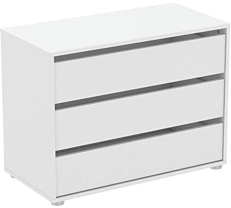 Demeyere Blokty Block Schubladen, Spanplatten, Perle Weiß, 79.6 x 39,6 x 58,1 cm