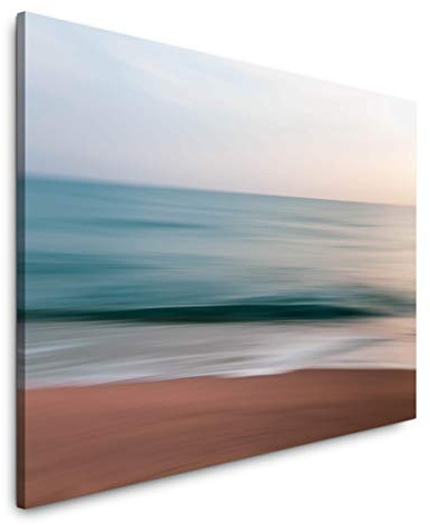 Paul Sinus Art Meer und Himmel 100 x 70 cm Inspirierende Fotokunst in Museums-Qualität für Ihr Zuhause als Wandbild auf Leinwand in