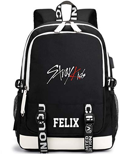 NCTCITY Stray Kids ryggsäck student Daypack skolväska presenter laptopväska högskola bokväska resa skola oxford väskor bang chan Hyunjin Felix Minho, color5, En Storlek