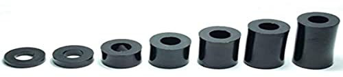 10x DISTANZHÜLSEN KUNSTSTOFF M6 SCHRAUBE 2MM BIS 30MM UNTERLEGSCHEIBEN 6x10 ROHR RUND HÜLSE Abstandhalter (Länge L = 30mm)