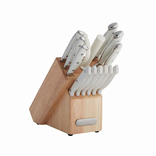 Farberware 5264517 Besteck-Set, 3-fach vernietet, Kunststoff, Weiß