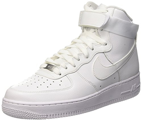 Nike Air Force 1 High '07, Scarpe da Basket Uomo, Blu, Bianco (bianco), 43 EU