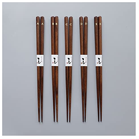 Japan Style Chopsticks Set Original Wooden Chopsticks Letters 20 Pairs Tableware Home Kitchen Supplies