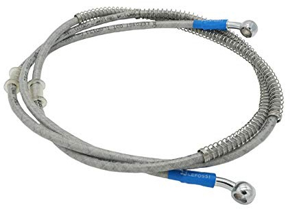 2300mm 230cm LE LEFOSSI Universal Motorrad Bremsschlauch Geflochtener Hydraulikstahl Stärken Bremskupplungsöl Schlauchleitung Fahren für Pit Dirt Bike Enduro Motocross Street Bikes Sport Bikes
