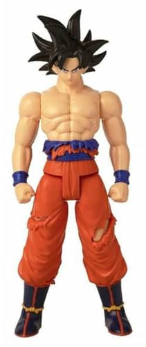 BANDAI - Dragon Ball Super - Riesenlimitbrecherfigur - Ultra Instinct Goku Zeichen - Offizielle Dragon Ball Lizenz - Große gelenkige Goku Figur 30 cm - Spielzeug für Kinder ab 4 Jahren - 36749