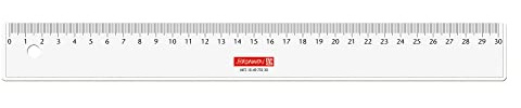 NEU BRUNNEN Lineal 30cm glasklar AS