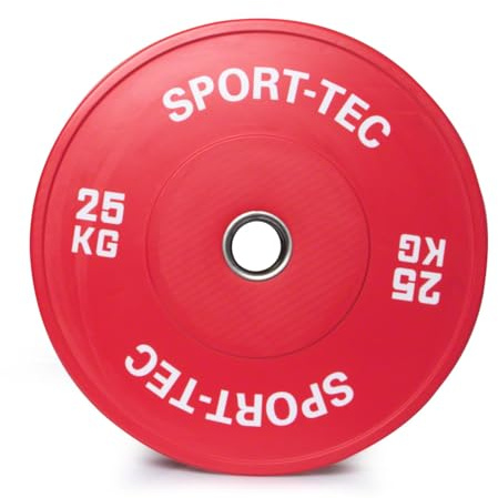 Hantelscheibe Olympia Bumper Plate, 50 mm, 25 kg, rot
