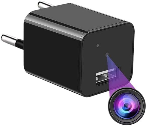 SpionProfi Mini fotocamera, video audio, telecamera di sorveglianza, piccola cam, USB, caricatore Full HD, casa, ufficio, con sensore di movimento