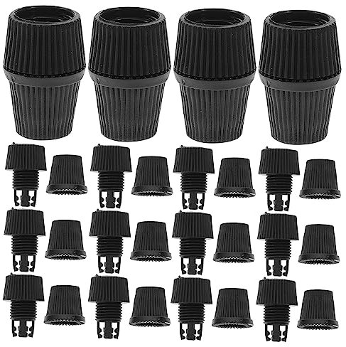 Homoyoyo Pendant Light Cable Glands Cord Grip Strain Relief Clamp for 4-6mm Round Flat Cables Black Plastic Housing 100 Sets for Pendant Lighting Fixture Installation