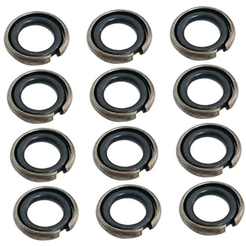 WATIIFUFU 12 Satz Schlagschrauber Steckschlüsselhalterung mit O-ring aus Eisen und Gummi Professionelle Langlebige Ersatzteile für Elektrische und Druckluftschrauber 12,5mm Vierkant
