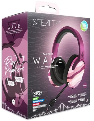 STEALTH Panther Wave Blossom Headset Multi-Format Compatible