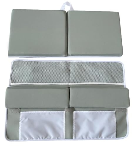 Juego de Rodilleras de baño, Almohadilla de Rodillas para baño de bebé, Juego de Coderas de bañera, Almohadilla de Rodillas Lavable para baño de bebé, Bolsillos organizadores de Tiempo de baño