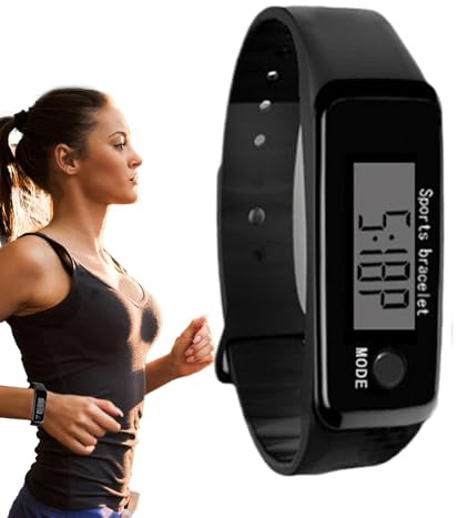 Orologio Contapassi - Orologio Pedometro Digitale | Orologio Fitness Tracker | Pedometro Impermeabile per Calorie e Distanza | Tracker di Attività Smart Portatile per Donne e Uomini