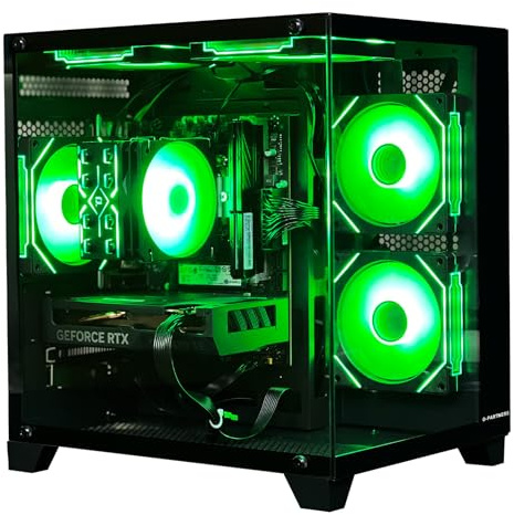 ALCPOK Gaming PC Desktop Core i5 14400F, RTX 5060 8G GDDR7 DLSS 4, 32GB DDR4 RAM 3200MHz,1TB NVMe PCIe4.0, Wi-Fi6E, 550W Bronze PSU,Prebuilt PC Tower for Office Gaming
