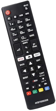 Universal LG TV Remote Control Replacement for LG Smart TV’s with Netflix & Amazon Buttons - No Setup Required - AKB75095308