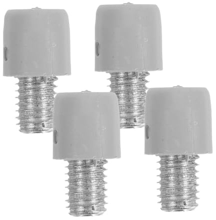 4Piezas Adaptador de para Cepillo de Inodoro Conector Tornillo Cabezal Cepillo Repuestos para Mango Escobilla Hierro y Plástico Duraderos