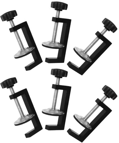 ERINGOGO 6 Pezzi Morsetti G per Falegnameria Morsetti in Metallo Resistenti per Fissaggio Preciso di Mobili e Montaggio Armadi Pinze Stabili per Lavori Pesanti e Saldatura Clip per Telaio