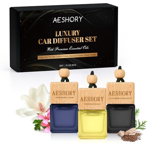 AESHORY Ambientador Coche Hotel para Hombre 3X8ML, Accesorios Coche