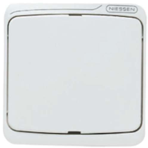 Niessen arco - Tecla pulsador con visor luz serie arco blanco alpino