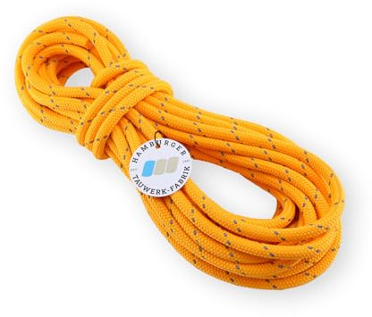 Outdoorseil ECO-Flash Gelb – reflektierender Kennfaden – Ø 10 mm – 10 m – schwimmfähiges Polypropylen-Seil – wetterfest & robust für Camping, Boot, Garten & Outdoor