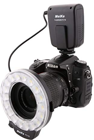 Meike FC-110 LED Marco Ring Flash for Canon Nikon Pentax Olympus Cameras