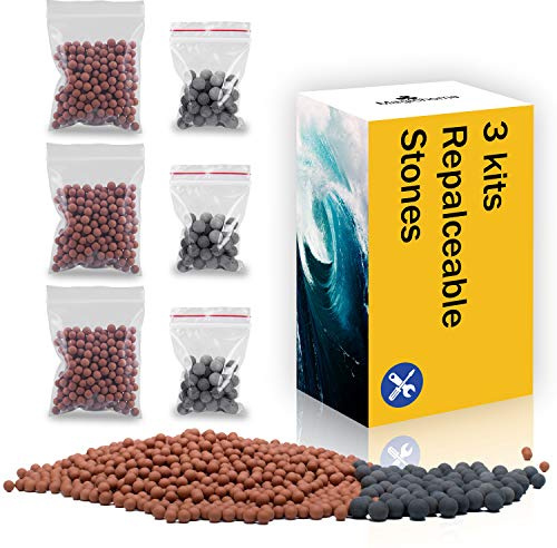 Duschkopf Kalk Filter 3 Kits Für Ionische Filter Infrarot-Mineral-Kugeln (Handbrause Sprühen Ionenfilter)